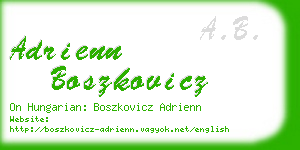 adrienn boszkovicz business card